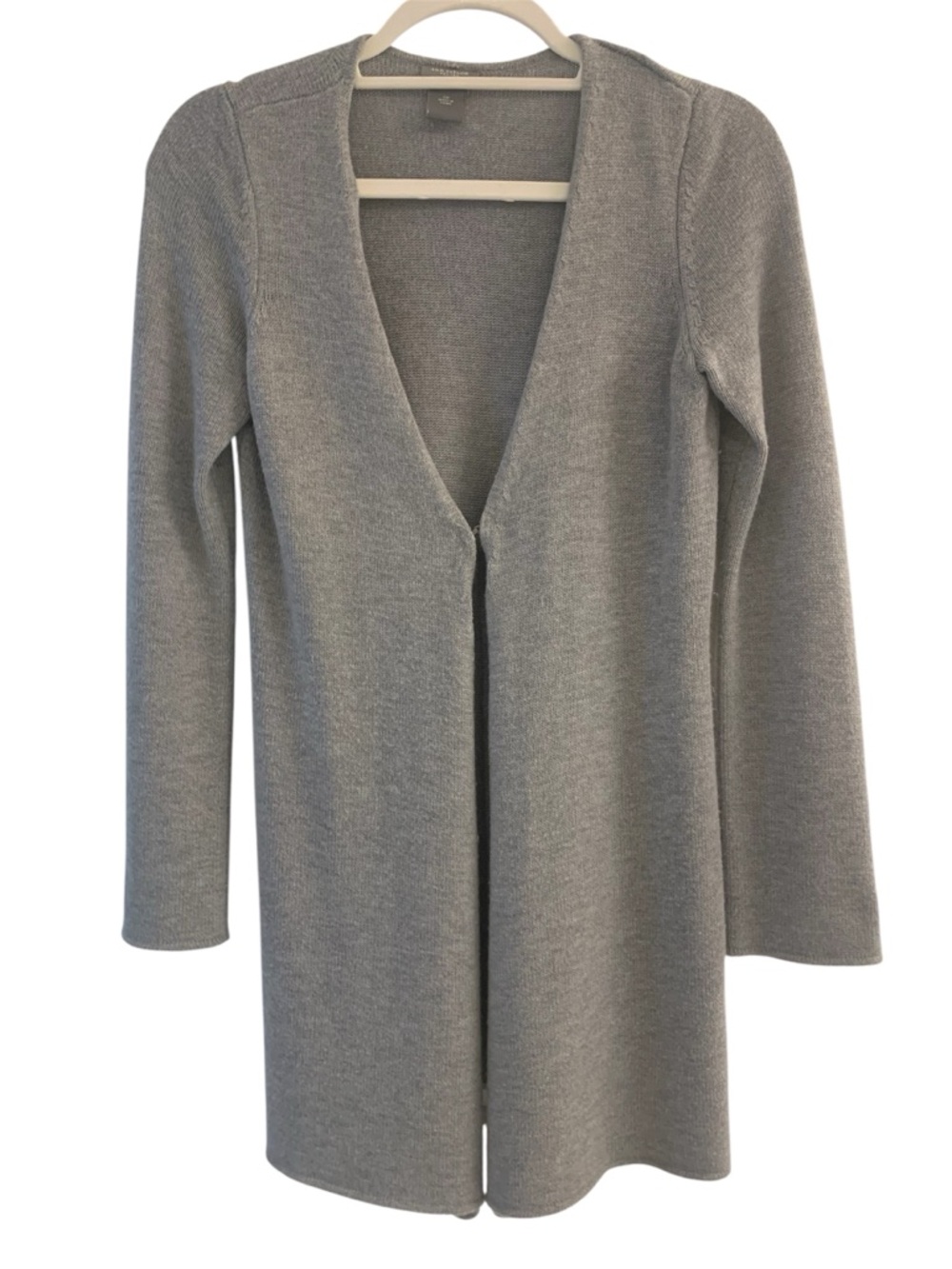 Ann Taylor Petite Gray Knit Cardigan